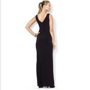 black velvet evening dress